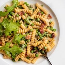 Creamy Pancetta and Pea Pasta-image