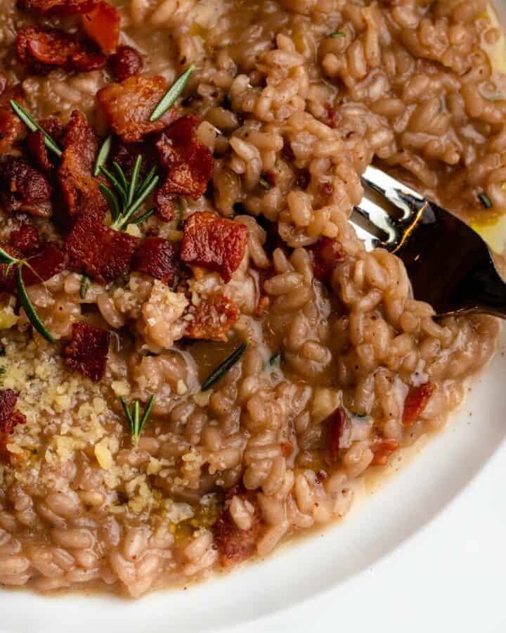 Red wine risotto - The Burnt Butter Table