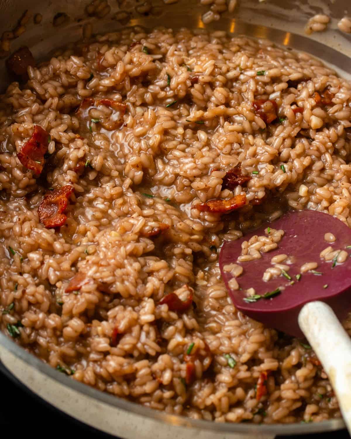 Red wine risotto The Burnt Butter Table