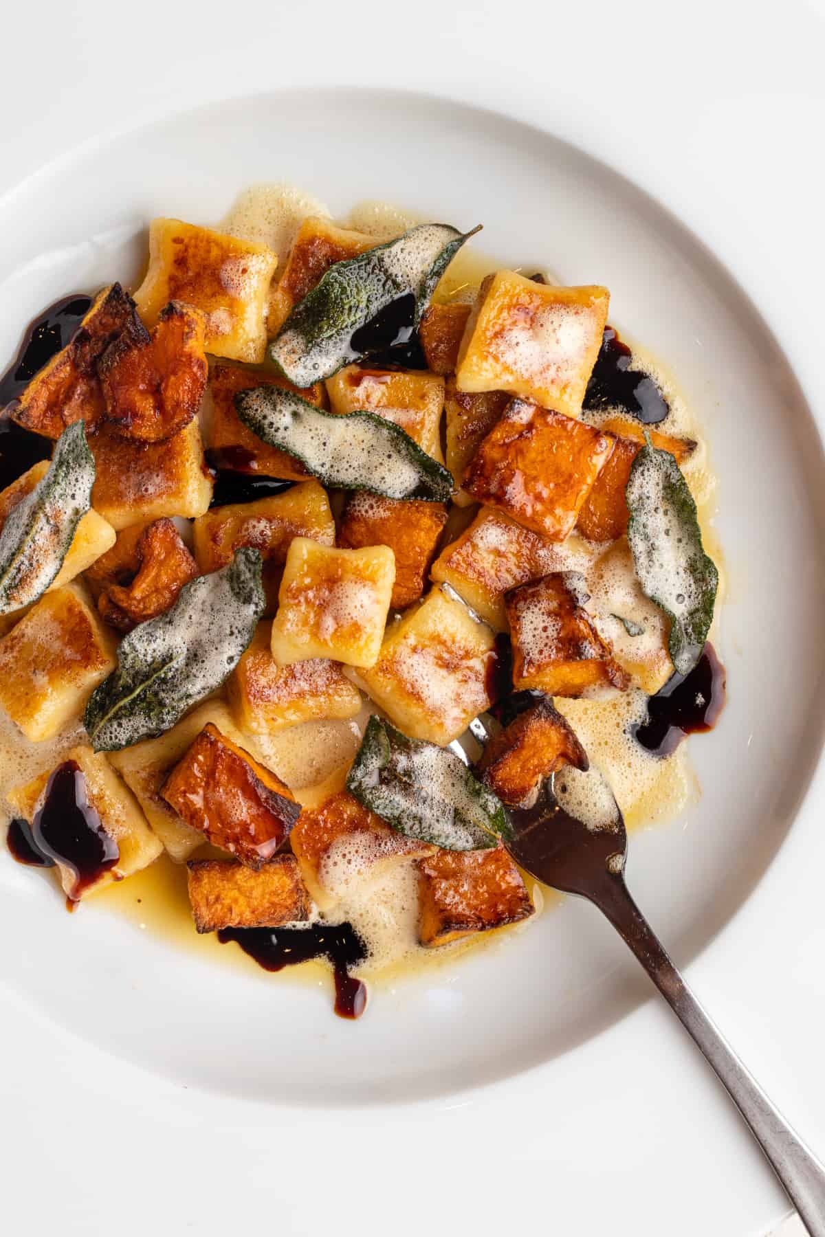Pan fried gnocchi with pumpkin and brown butter 