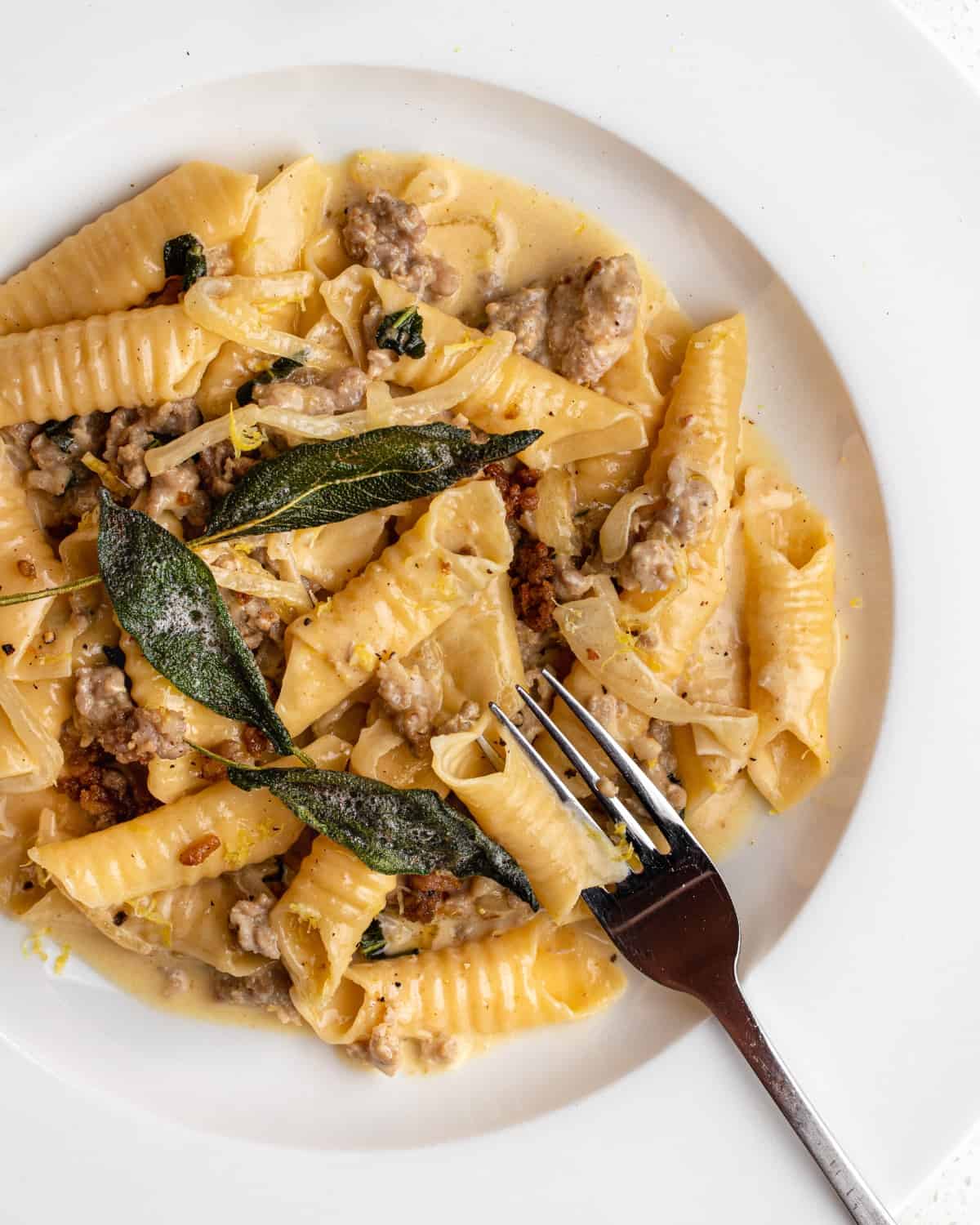 Easy Cheese Pasta Sauce with Bacon and Thyme The Burnt Butter Table