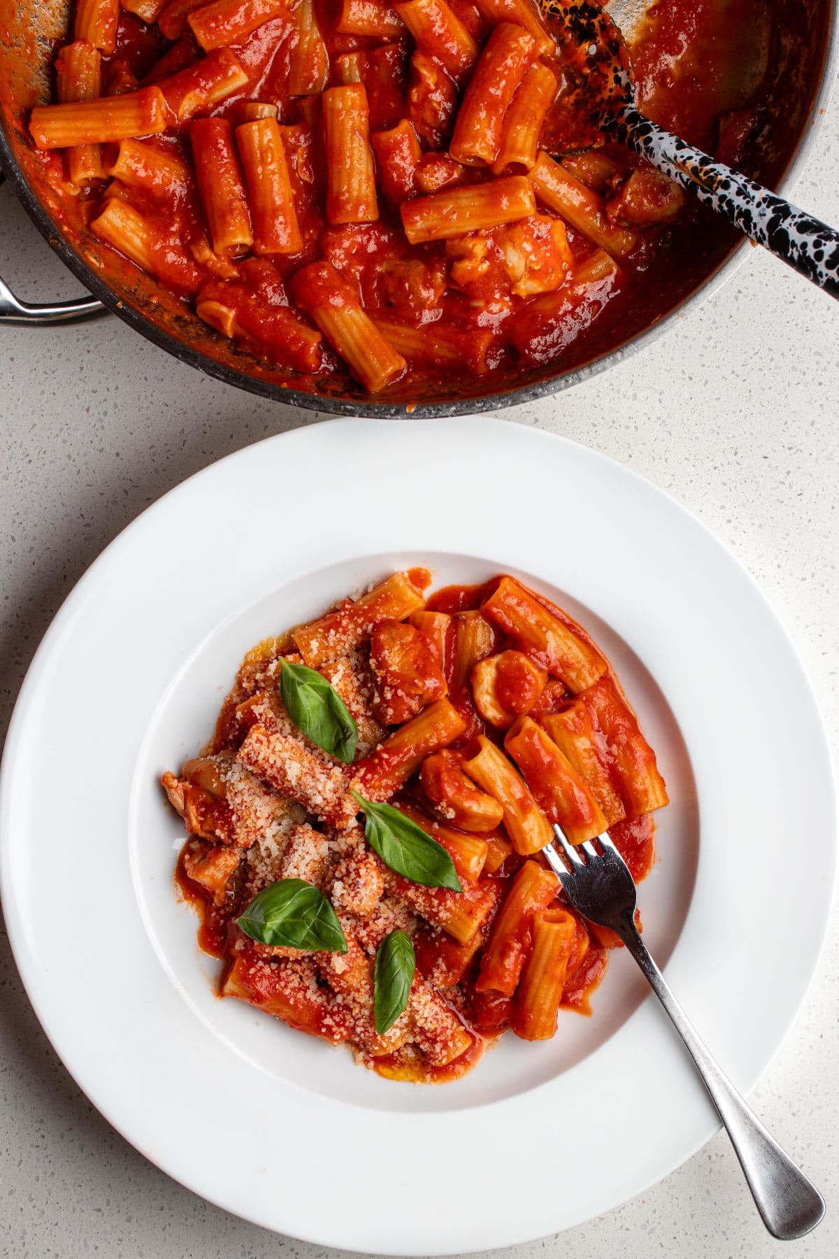 Spicy Tomato Chicken Pasta - The Burnt Butter Table