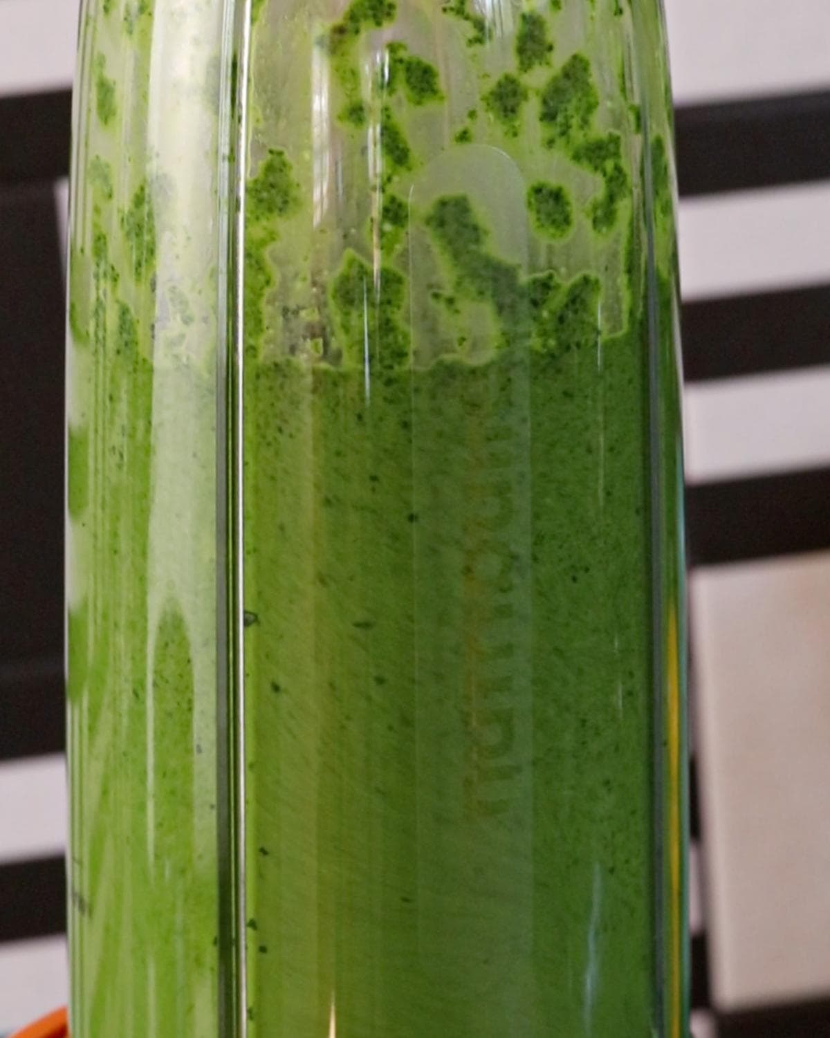 Cavolo nero pasta sauce blended until smooth in a high-powered blender.
